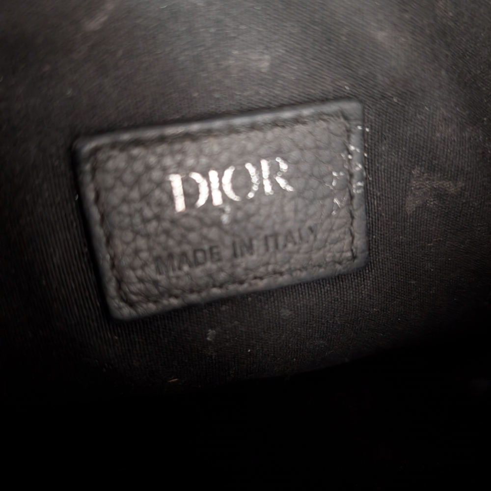 Authentic Dior Men's Black Saddle Bag - Picture 5 of 11